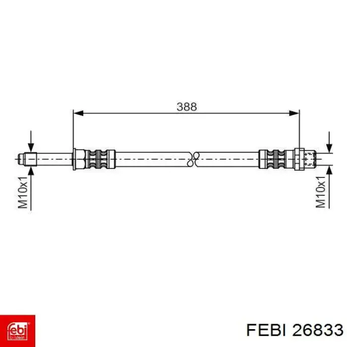 Przewód hamulcowy tylny Febi 26833 cena, od 11,91 USD