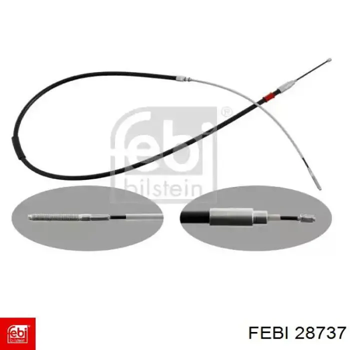 Linka hamulca ręcznego tylna prawa Febi 28737 cena, od 16,48 USD
