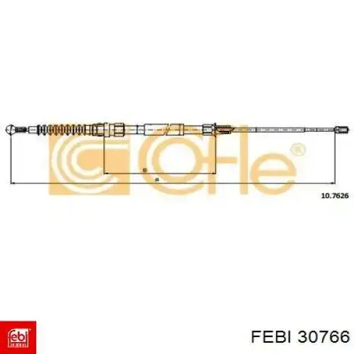 Linka hamulca ręcznego tylna prawa/lewa Febi 30766 cena, od 15,21 USD