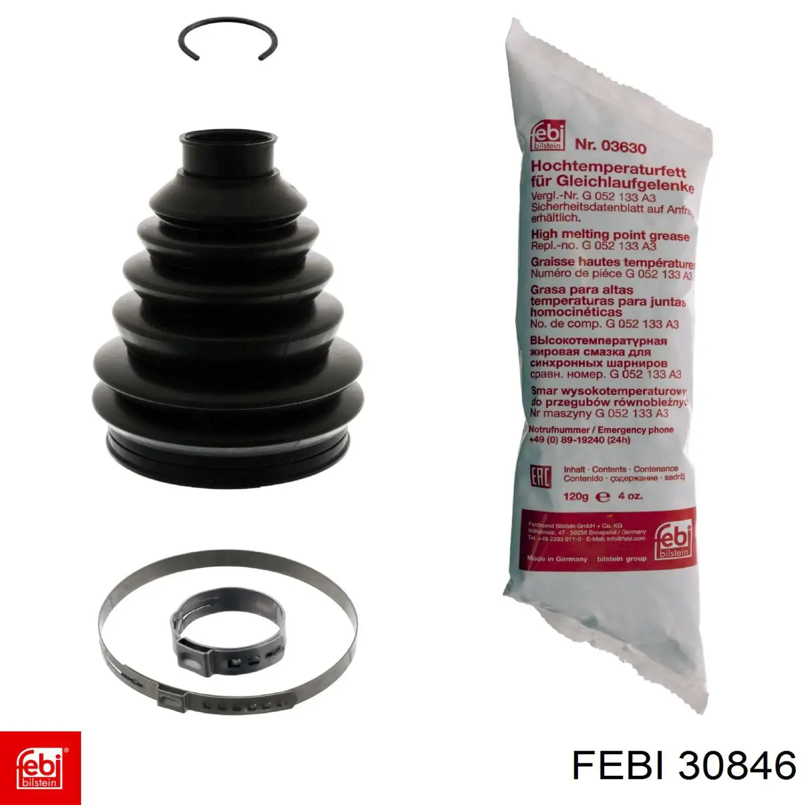Przewód hamulcowy tylny Febi 30846 cena, od 10,18 USD