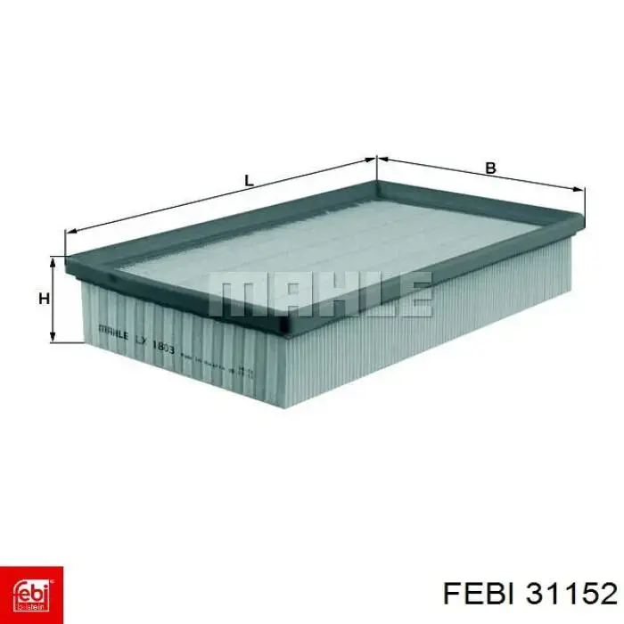 Do koszyka 31152 Febi Filtr powietrza