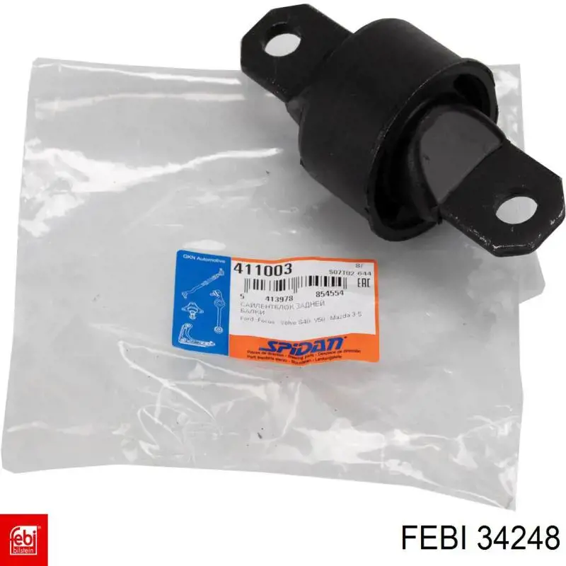Do koszyka 34248 Febi Silentblock tylnej belki
