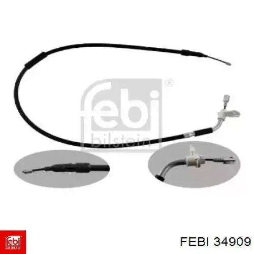 Linka hamulca ręcznego tylna prawa Febi 34909 cena, od 19,82 USD