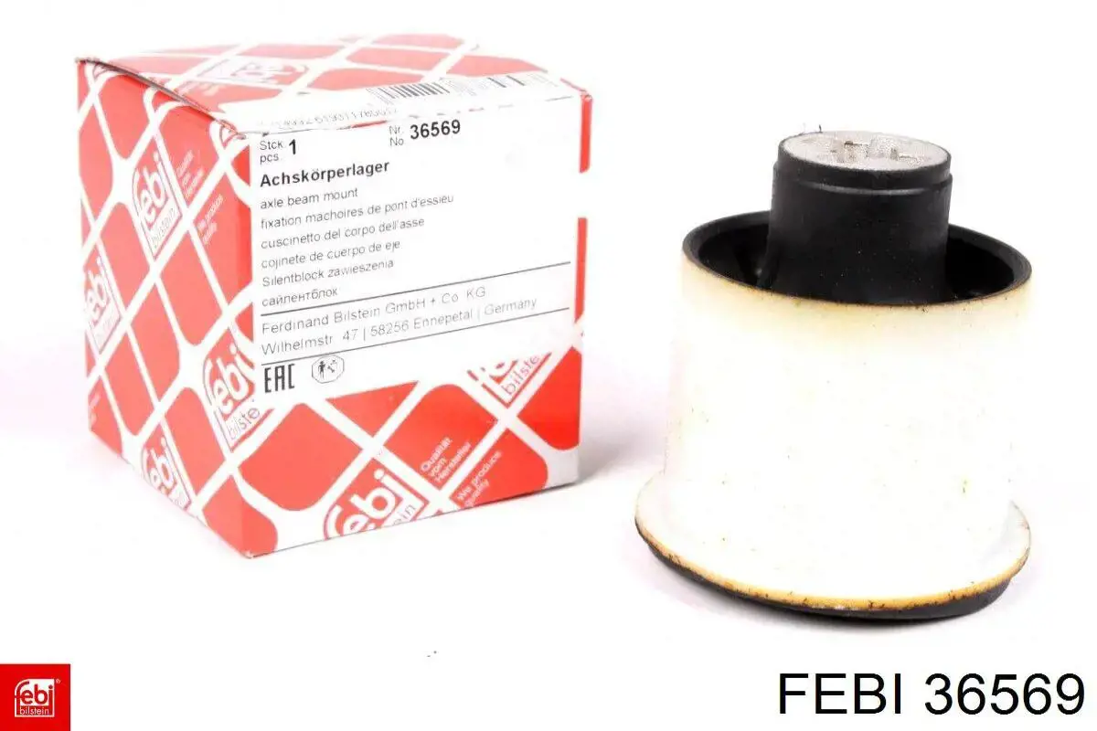 Do koszyka 36569 Febi Silentblock tylnej belki
