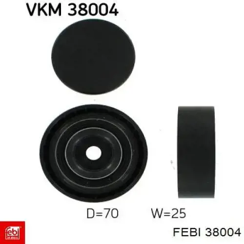 Do koszyka 38004 Febi Silentblock przedniego wahacza dolnego