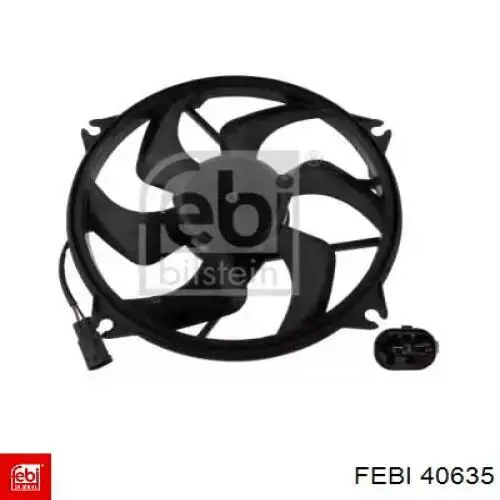 Wentylator elektryczny układu chłodzenia kompletny (silnik+wirnik) Febi 40635 cena, od 77,23 USD