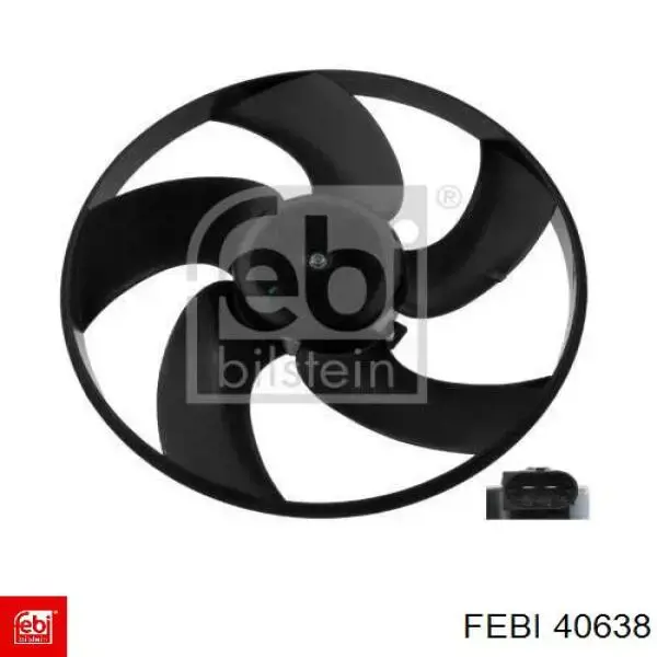 Wentylator elektryczny układu chłodzenia kompletny (silnik+wirnik) Febi 40638 cena, od 49,78 USD
