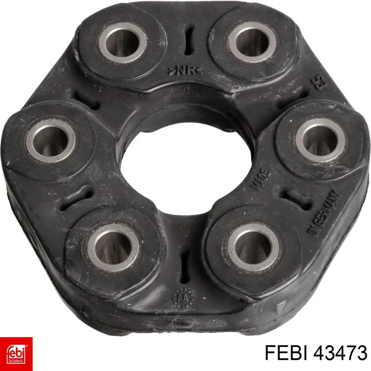 Przegub elastyczny (wg kodów 124 411 00 15, 03918) Febi 43473 cena, od 44,33 USD