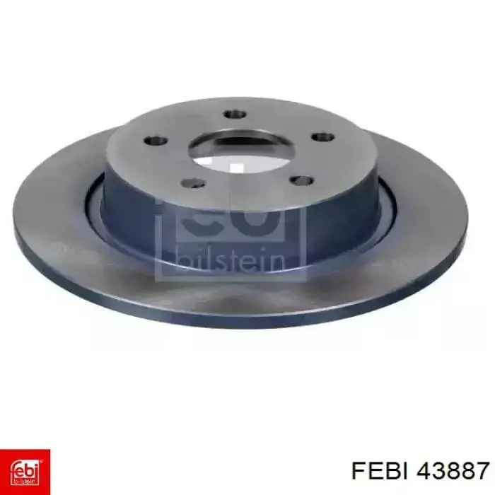 43887 Febi Tarcza hamulcowa tylna
