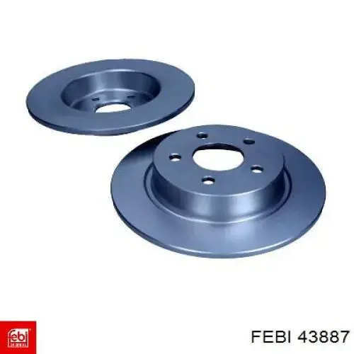 Do koszyka 43887 Febi Tarcza hamulcowa tylna