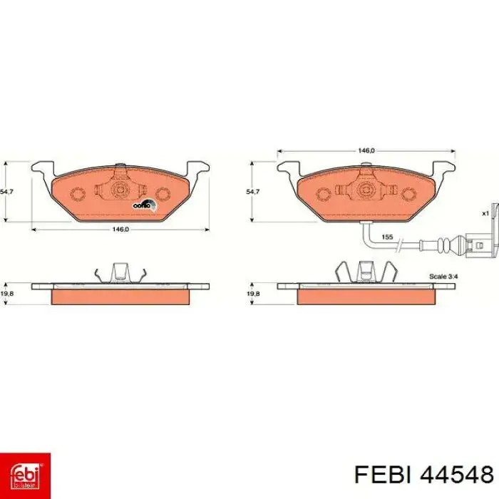 Do koszyka 44548 Febi Wahacz zawieszenia przedniego dolny prawy