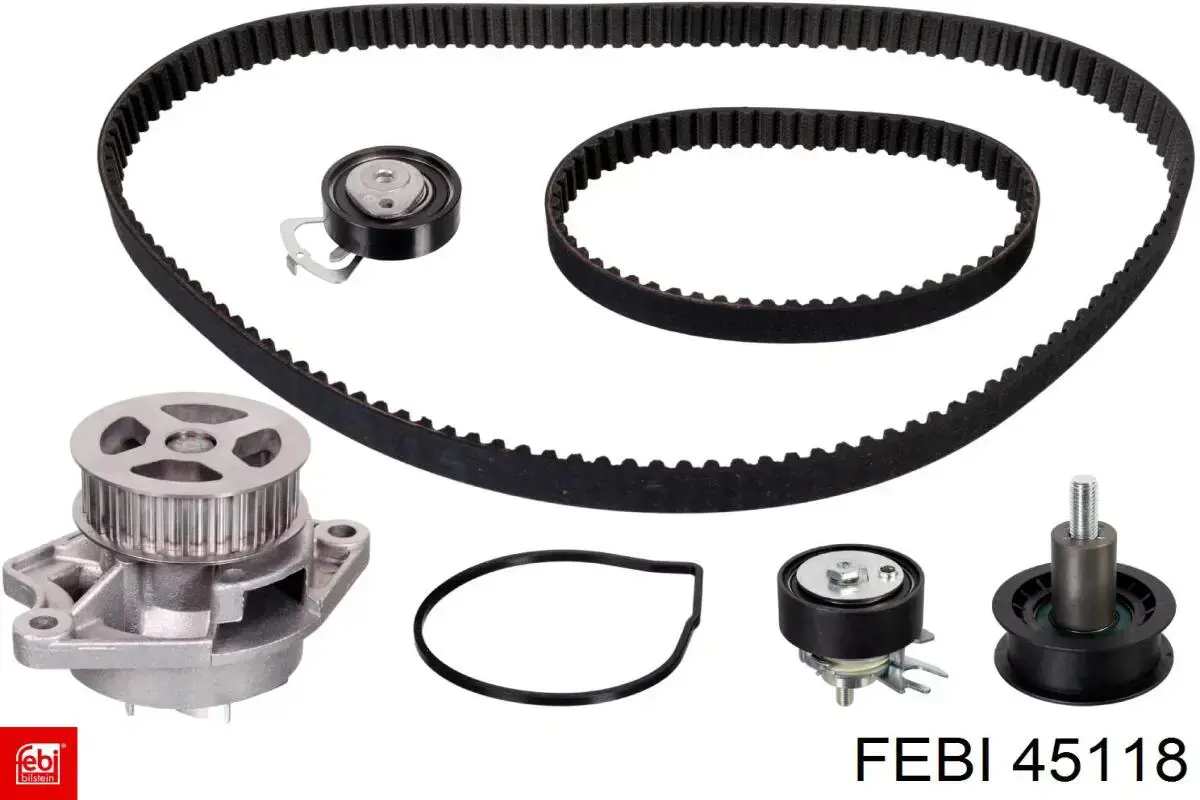 Pasek rozrządu, zestaw Febi 45118 cena, od 117,01 USD