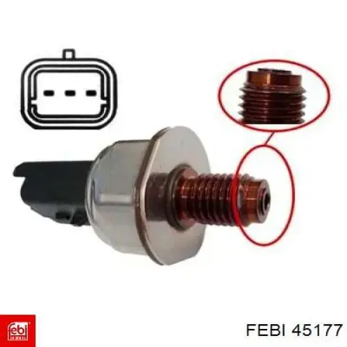 Do koszyka 45177 Febi Czujnik ciśnienia paliwa