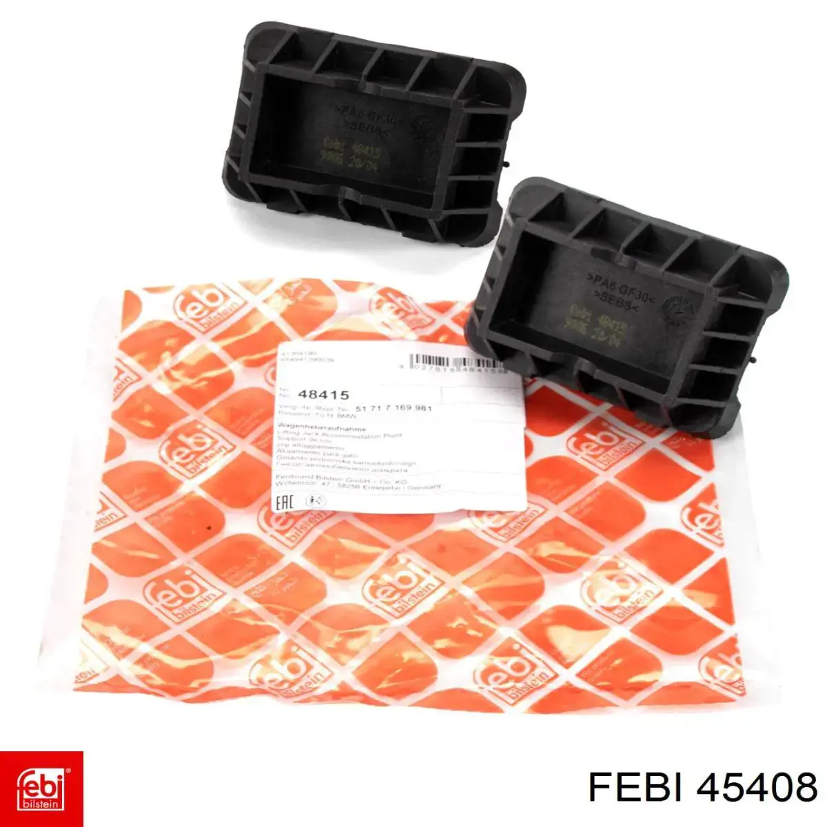 Do koszyka 45408 Febi Podstawa pod podnośnik samochodu dolna