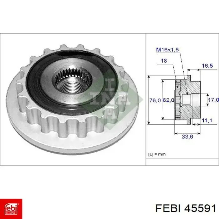 Poduszka (podpora) silnika prawa Febi 45591 cena, od 76,92 USD