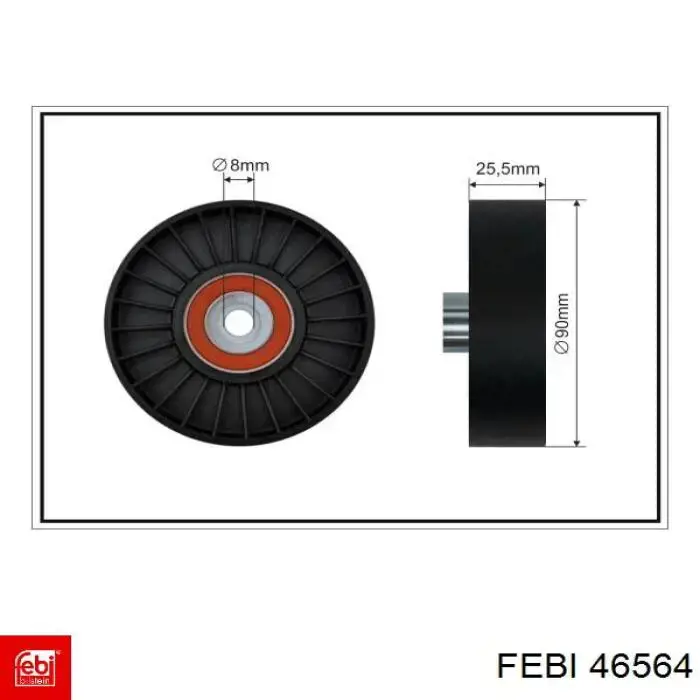 Do koszyka 46564 Febi Wentylator elektryczny układu chłodzenia kompletny (silnik+wirnik)