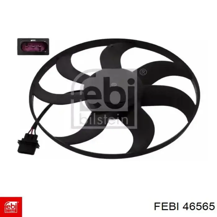 46565 Febi Wentylator elektryczny układu chłodzenia kompletny (silnik+wirnik)