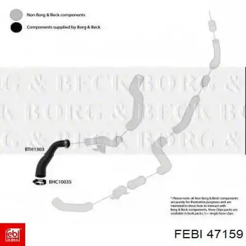 Przewód (króciec) intercoolera Febi 47159 cena, od 29,34 USD