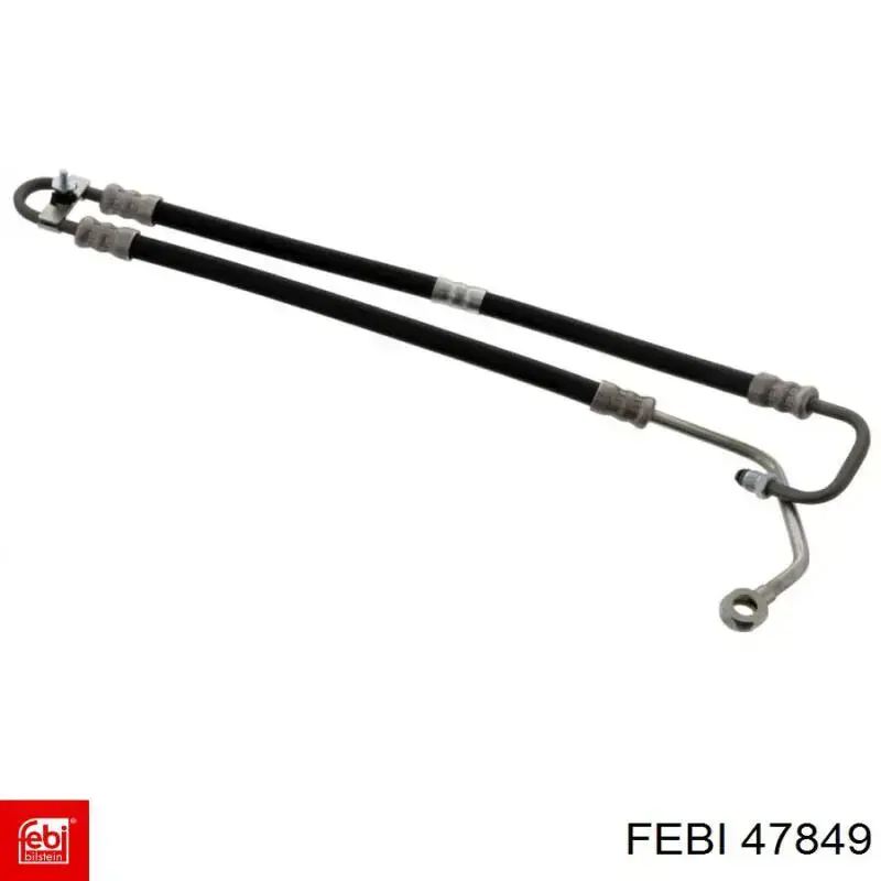 Przewód hydraulicznego układu wspomagania wysokiego ciśnienia, od pompy do maglownicy (mechanizmu) Febi 47849 cena, od 109,93 USD