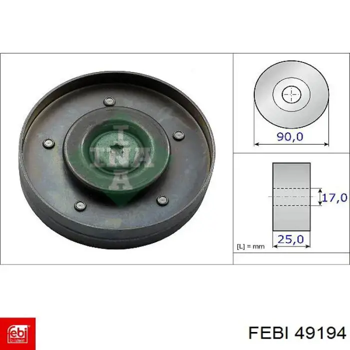 Dysza spryskiwacza szyby przedniej lewa Febi 49194 cena, od 4,55 USD