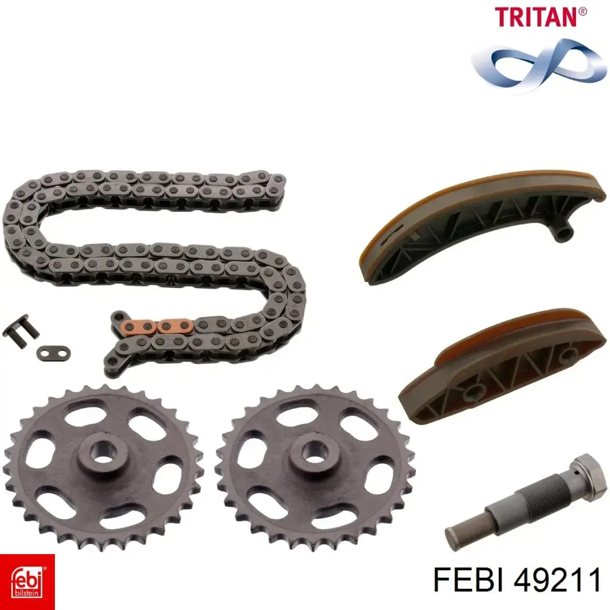49211 Febi Łańcuch rozrządu, zestaw