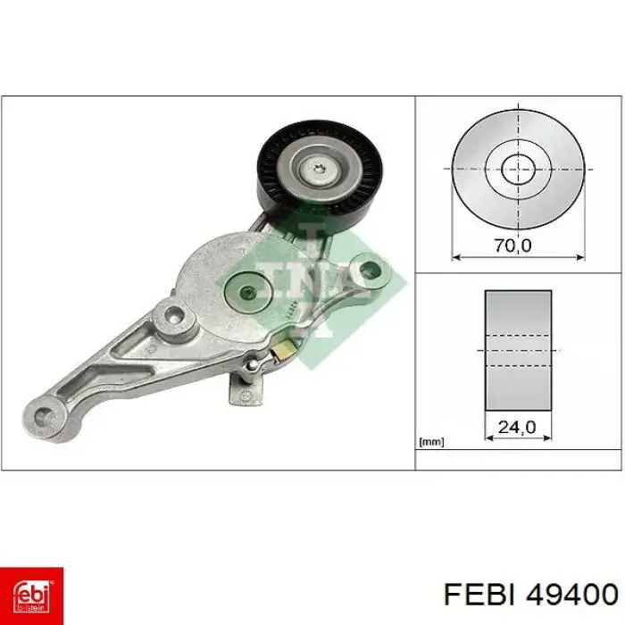 Łańcuch rozrządu, zestaw Febi 49400 cena, od 420,32 USD