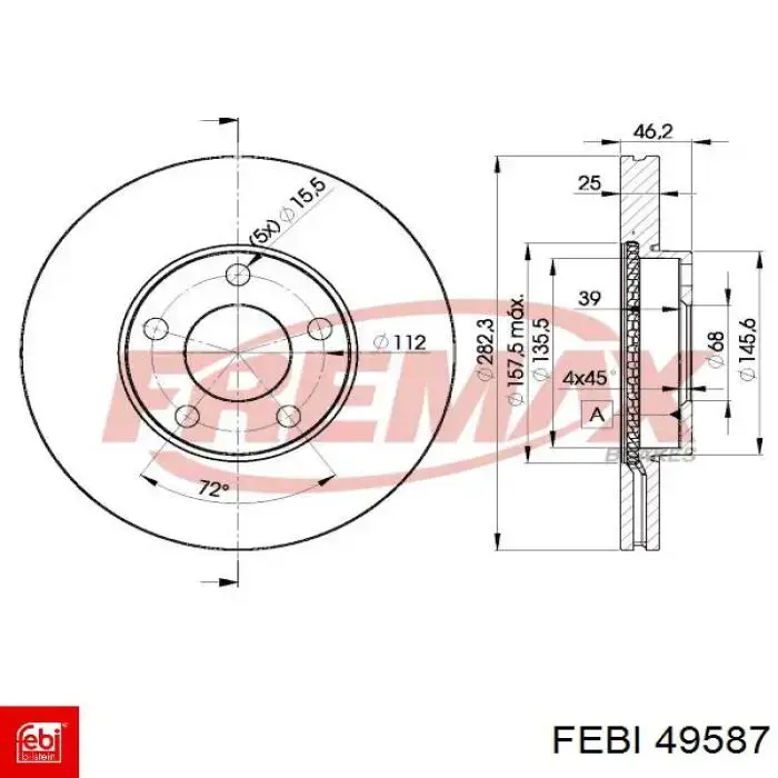 Silentblock tylnej belki Febi 49587 cena, od 31,31 USD
