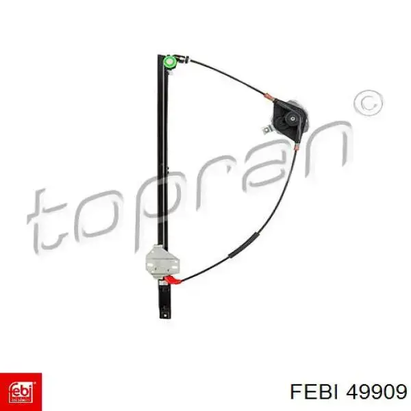 Do koszyka 49909 Febi Mechanizm podnoszenia szyby drzwi przednich prawych