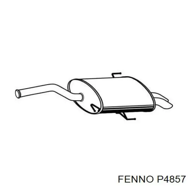 Tłumik, tylna część Peugeot 607 sedana (9D, 9U) (2000 - 2010) cena, od 124,07 USD
