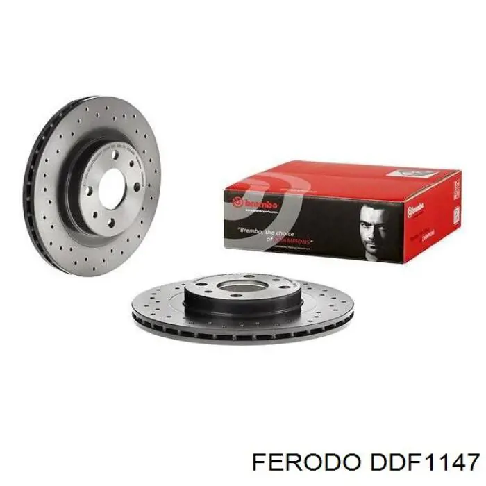 Do koszyka DDF1147 Ferodo Tarcza hamulcowa przednia