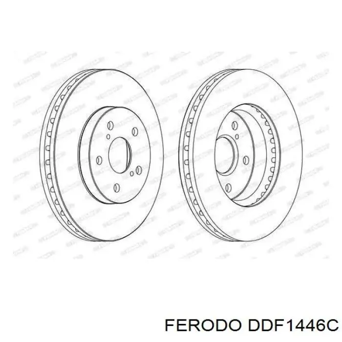 DDF1446C Ferodo tarcza hamulcowa przednia