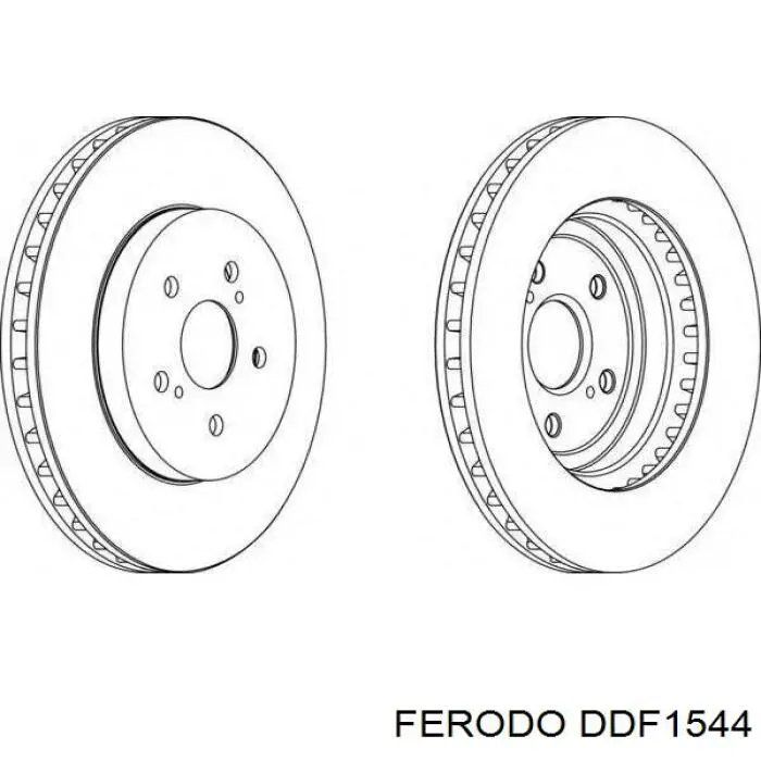 Tarcza hamulcowa przednia Ferodo DDF1544 cena, od 60,44 USD