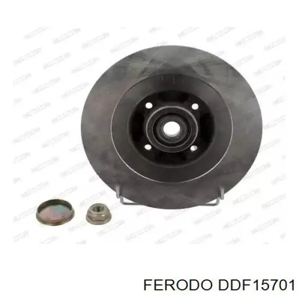 DDF15701 Ferodo Tarcza hamulcowa tylna