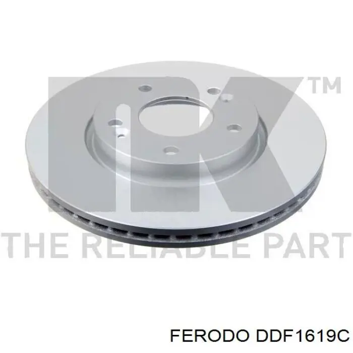 Do koszyka DDF1619C Ferodo Tarcza hamulcowa przednia