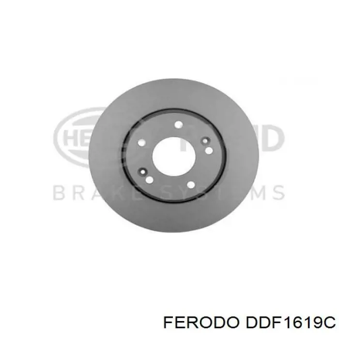 Tarcza hamulcowa przednia DDF1619C Ferodo