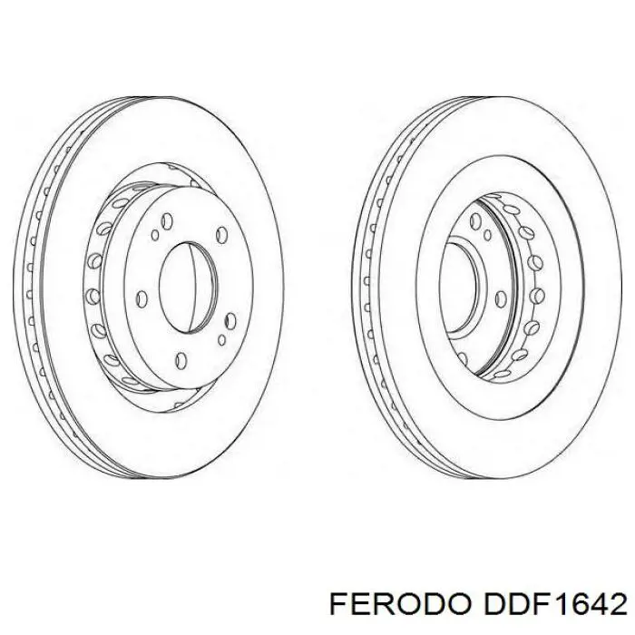 Do koszyka DDF1642 Ferodo Tarcza hamulcowa przednia