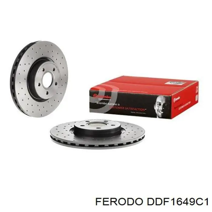 Do koszyka DDF1649C1 Ferodo Tarcza hamulcowa przednia