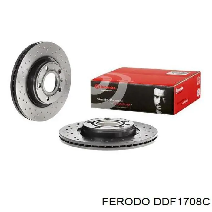Do koszyka DDF1708C Ferodo Tarcza hamulcowa przednia