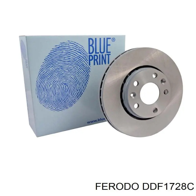 Tarcza hamulcowa przednia DDF1728C Ferodo