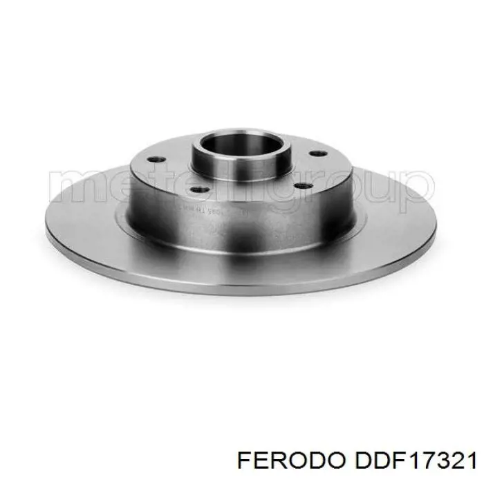 Do koszyka DDF17321 Ferodo Tarcza hamulcowa tylna