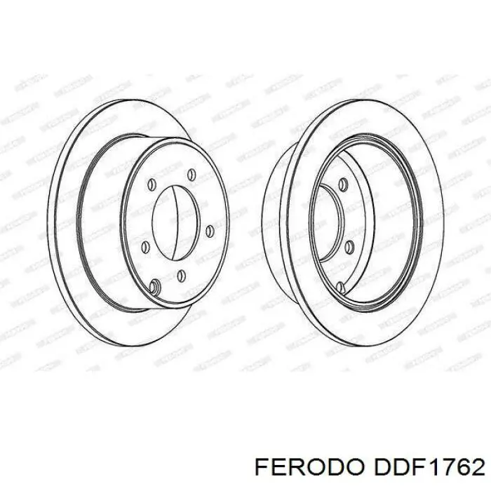 Tarcza hamulcowa tylna Ferodo DDF1762 cena, od 42,13 USD