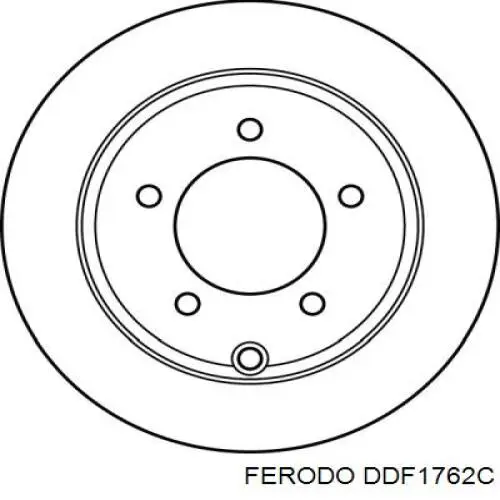 Do koszyka DDF1762C Ferodo Tarcza hamulcowa tylna