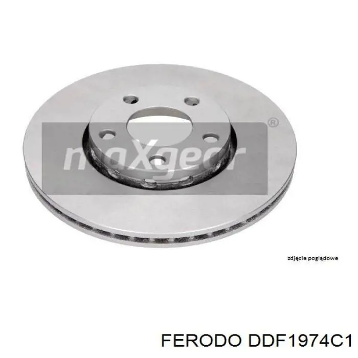 DDF1974C-1 Ferodo tarcza hamulcowa przednia