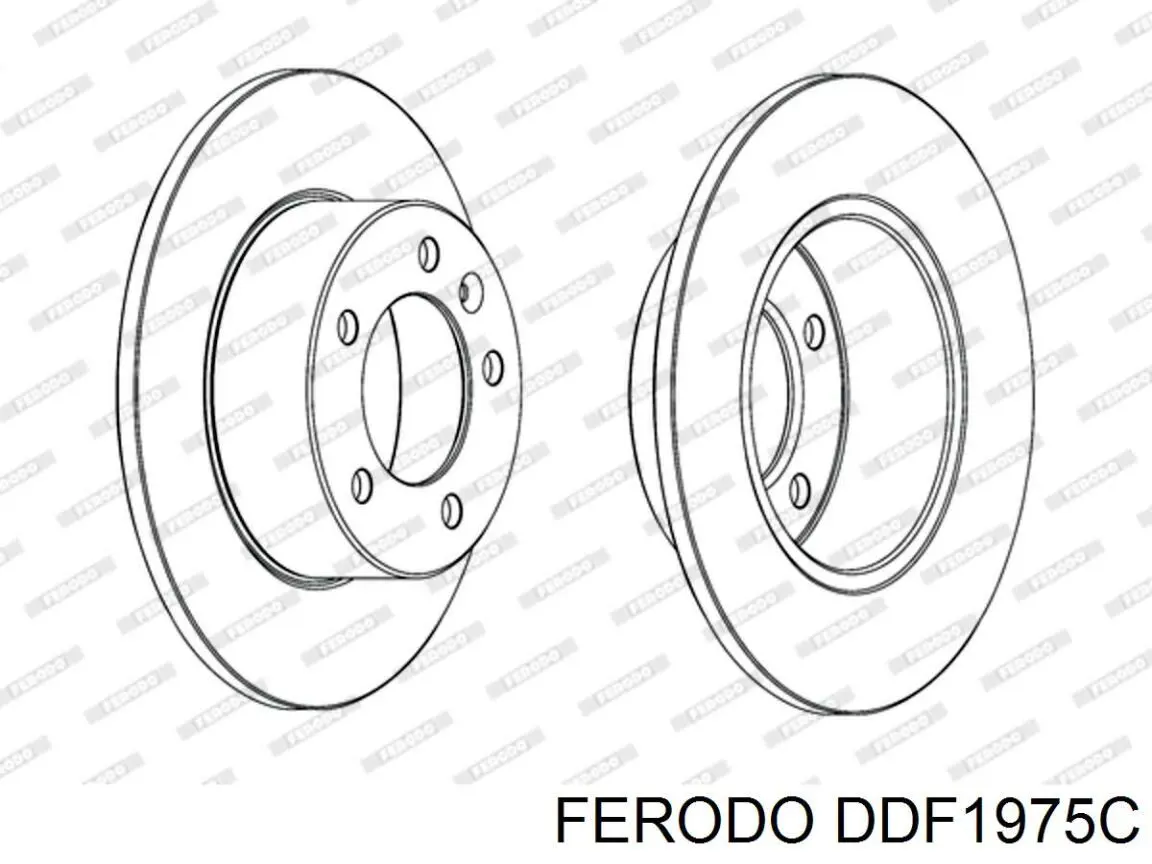 Tarcza hamulcowa tylna Ferodo DDF1975C cena, od 54,58 USD