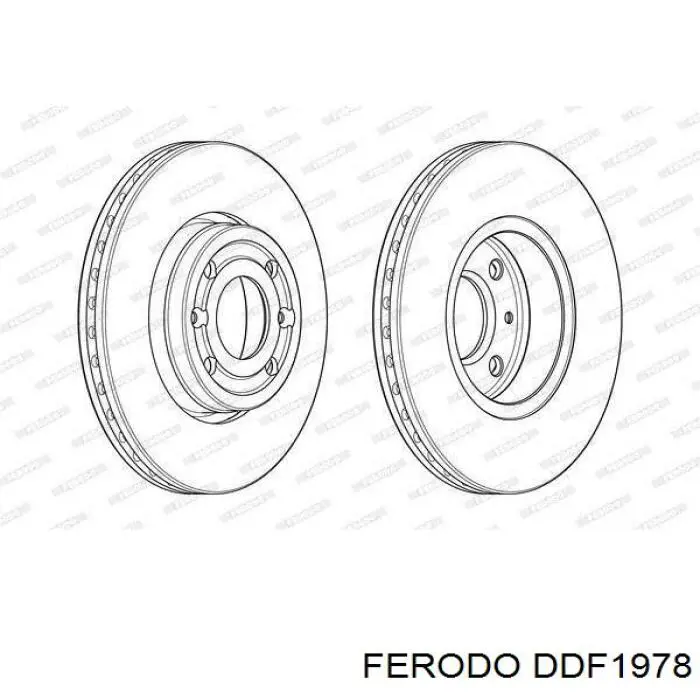 Tarcza hamulcowa przednia Ferodo DDF1978 cena, od 43,53 USD