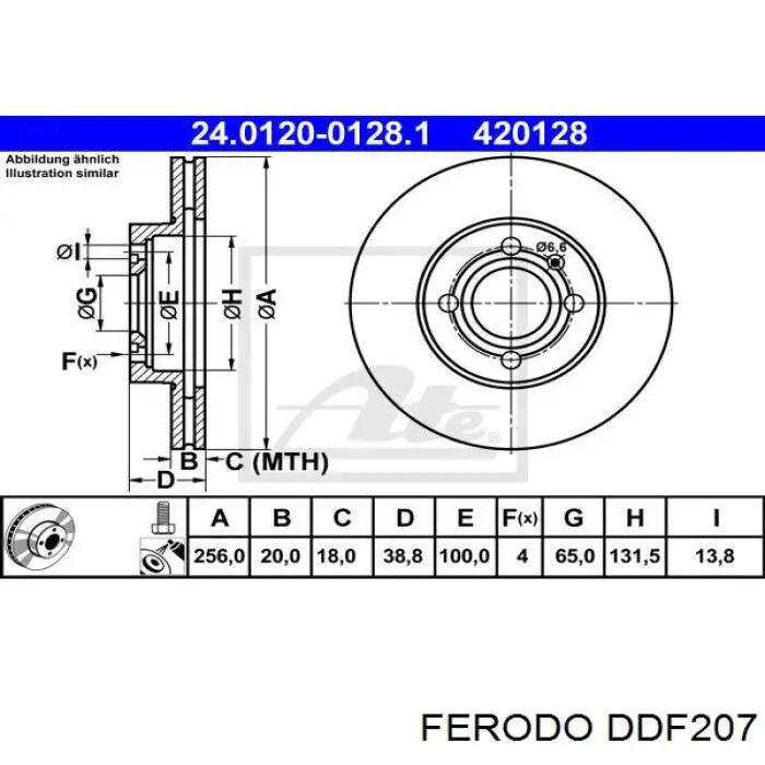 Tarcza hamulcowa przednia Ferodo DDF207 cena, od 29,18 USD