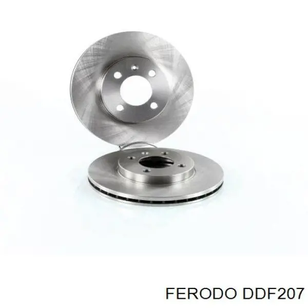 Do koszyka DDF207 Ferodo Tarcza hamulcowa przednia