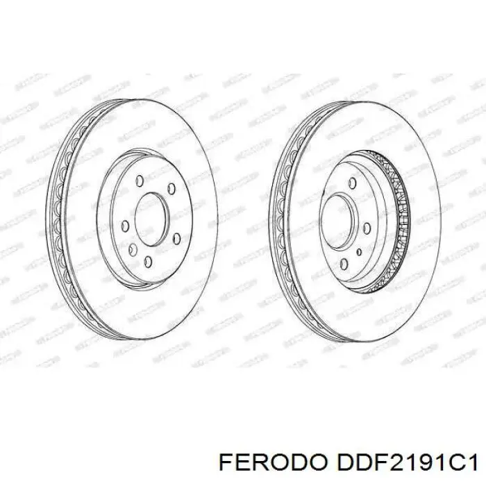 DDF2191C-1 Ferodo tarcza hamulcowa przednia