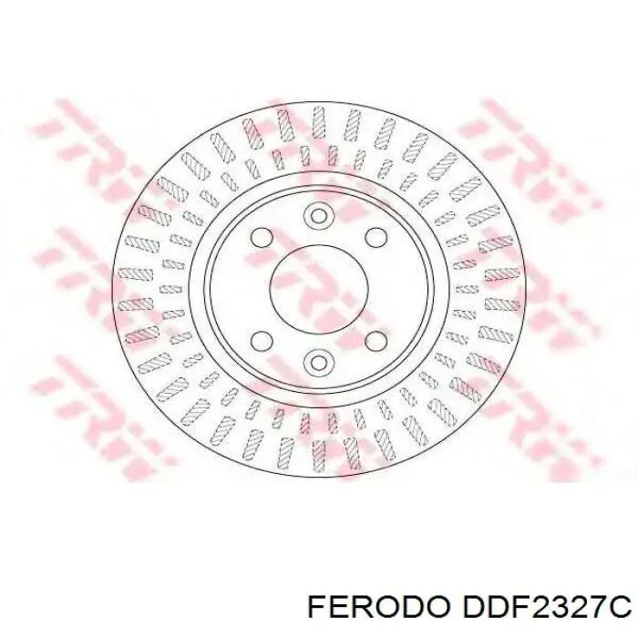 Tarcza hamulcowa przednia Ferodo DDF2327C cena, od 37,57 USD