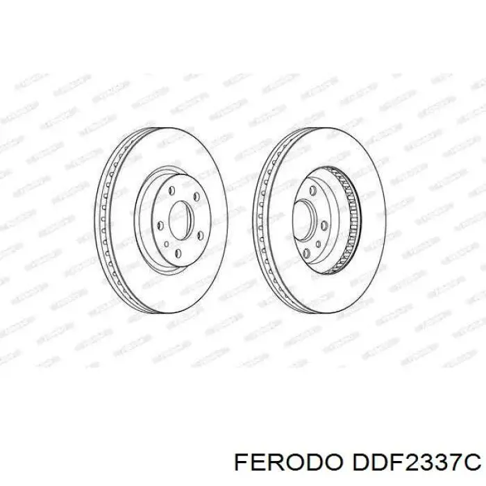 DDF2337C Ferodo Tarcza hamulcowa przednia